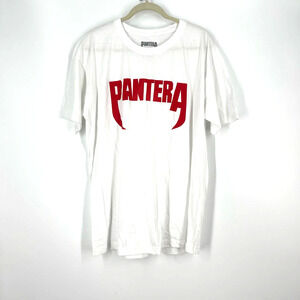 Pantera White Band Tee 100% Cotton T-Shirt Size 2XL NWOT
